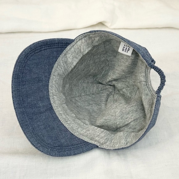 Baby Gap Denim Blue Cap with Bear Ears - Picture 4 of 9